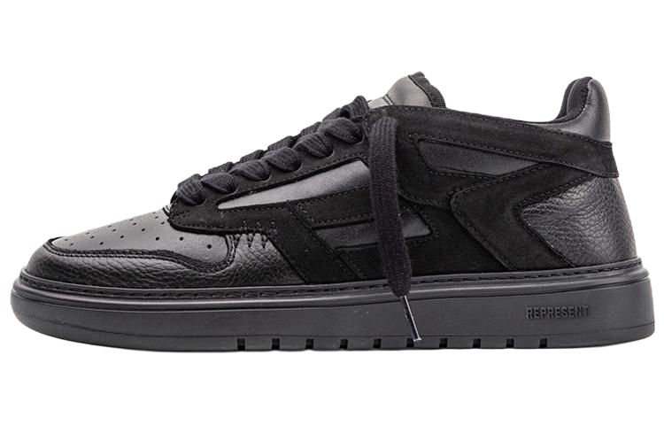 REPRESENT Leather Low-Top Casual Sneakers Black MC9001-100