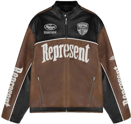 Jaket Kulit Coklat Motor Represent dengan Zip dan Kolar Berdiri MLM137-219 Buy Jaket Kulit Coklat Motor Represent dengan Zip dan Kolar Berdiri MLM137-219