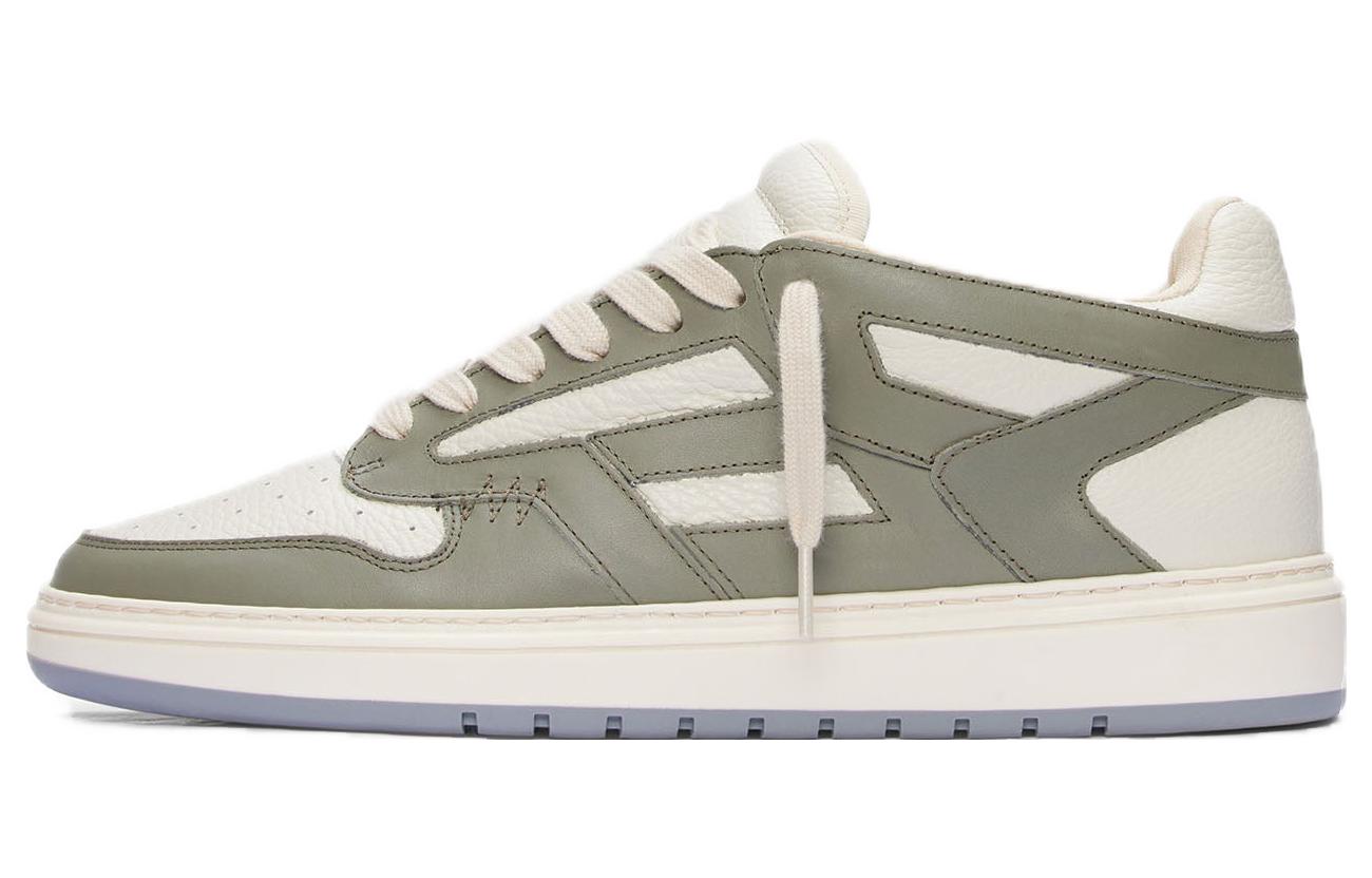 Represent Leather Round Toe Lace-Up Low Top 'Khaki' M12049-340