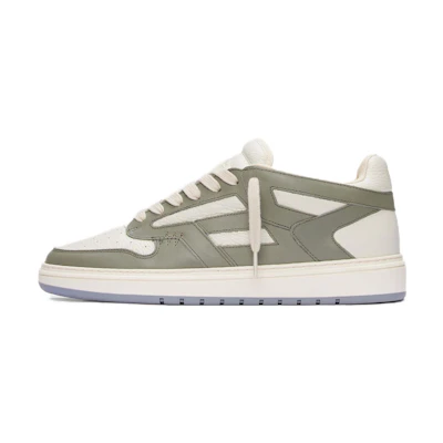 Represent Leather Round Toe Lace-Up Low Top 'Khaki'