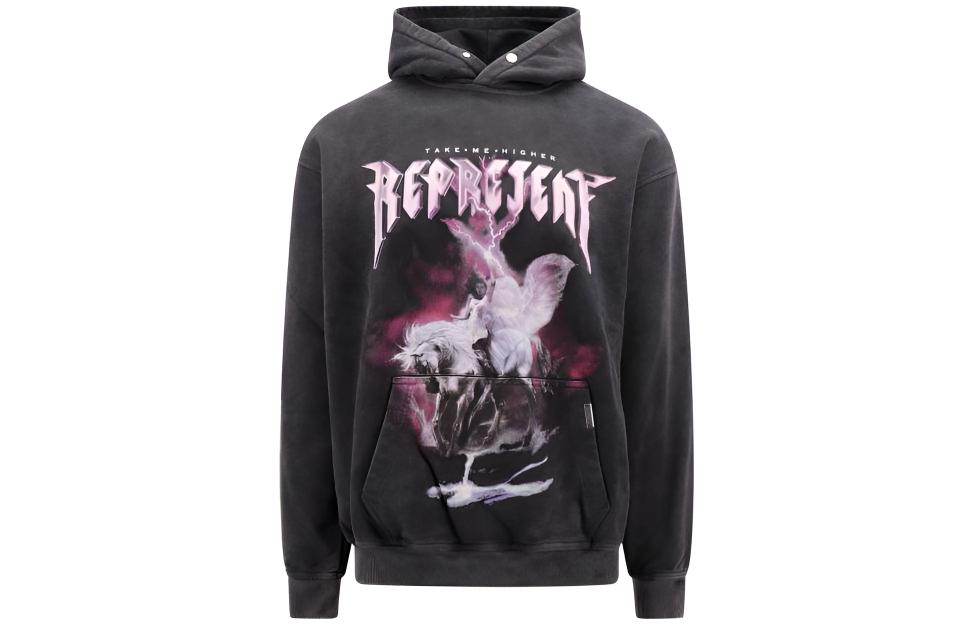 REPRESENT Letter Animal Graphic Hoodie  Long Sleeve Pullover MH4018-20