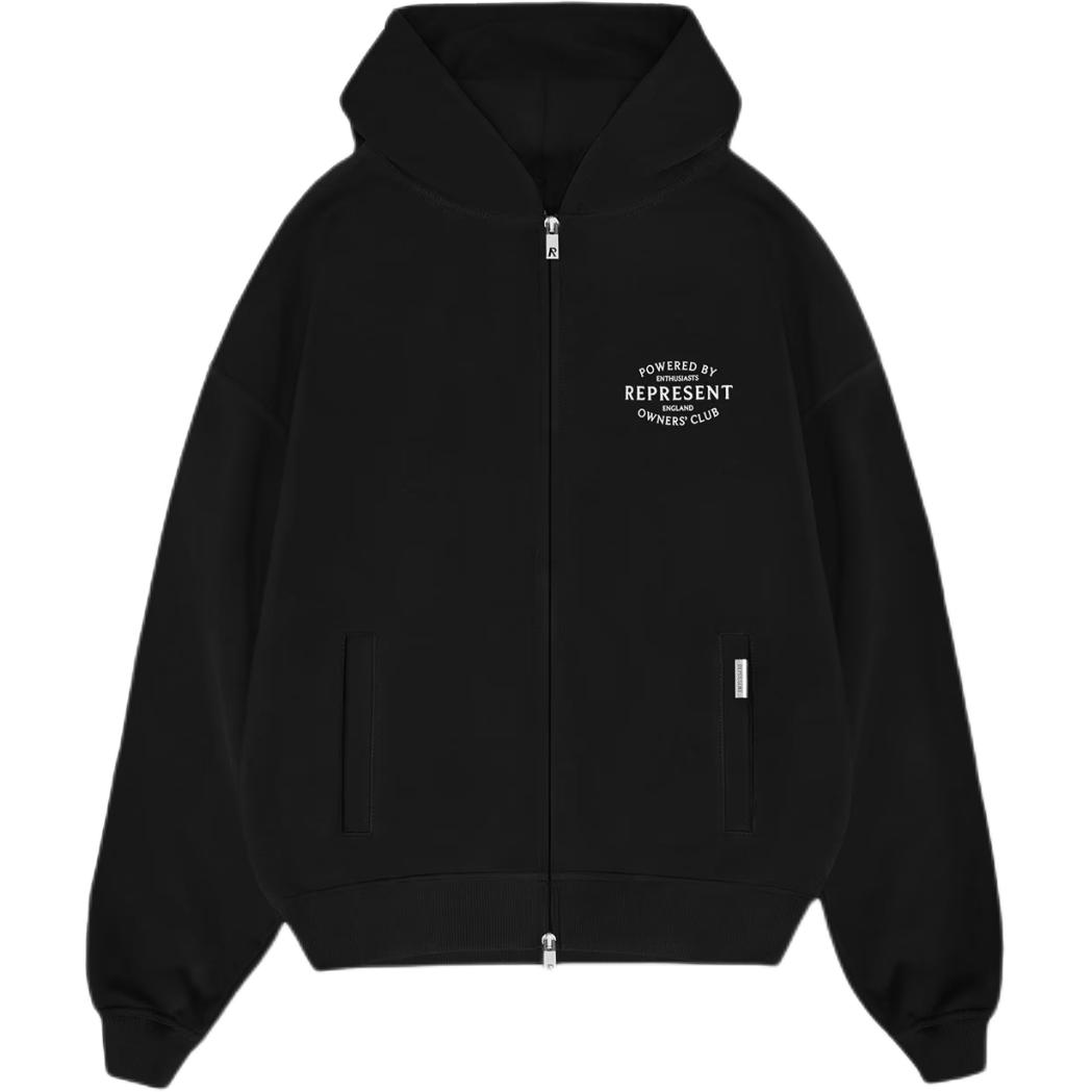 Represent Letter Pocket Hoodie Unisex Black OCM41426-001