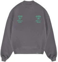 Represent Letter Print Crewneck Loose Fit Long Sleeve Sweatshirt Men Grey MS4014-390 Represent Letter Print Crewneck Loose Fit Long Sleeve Sweatshirt Men Grey MS4014-390