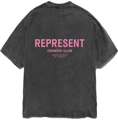 REPRESENT Letter Print Crewneck Short Sleeve T-Shirt Dark Gray. MT4007-455 Lookbook REPRESENT Letter Print Crewneck Short Sleeve T-Shirt Dark Gray. MT4007-455