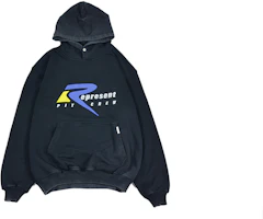 Represent Logo Contrast Print Pullover Hoodie Black M04190-03 Represent Logo Contrast Print Pullover Hoodie Black M04190-03