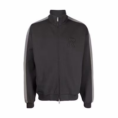 Represent Logo Embroidered Patchwork Jacket in Gray MJ1003396-GREY