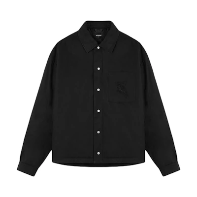 Represent Logo Embroidered Printed Loose Fit Jacket for Men - Black MO2006-01