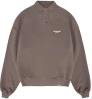 Represent Logo Graphic Loose Fit Long-Sleeve Polo Sweatshirt Brown (Men) MS4024-292 Represent Logo Graphic Loose Fit Long-Sleeve Polo Sweatshirt Brown (Men) MS4024-292
