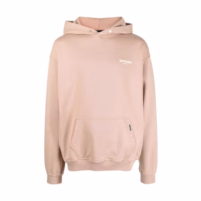 Represent Logo Graphic Oversized Hoodie Pink MH4004-BEIGE