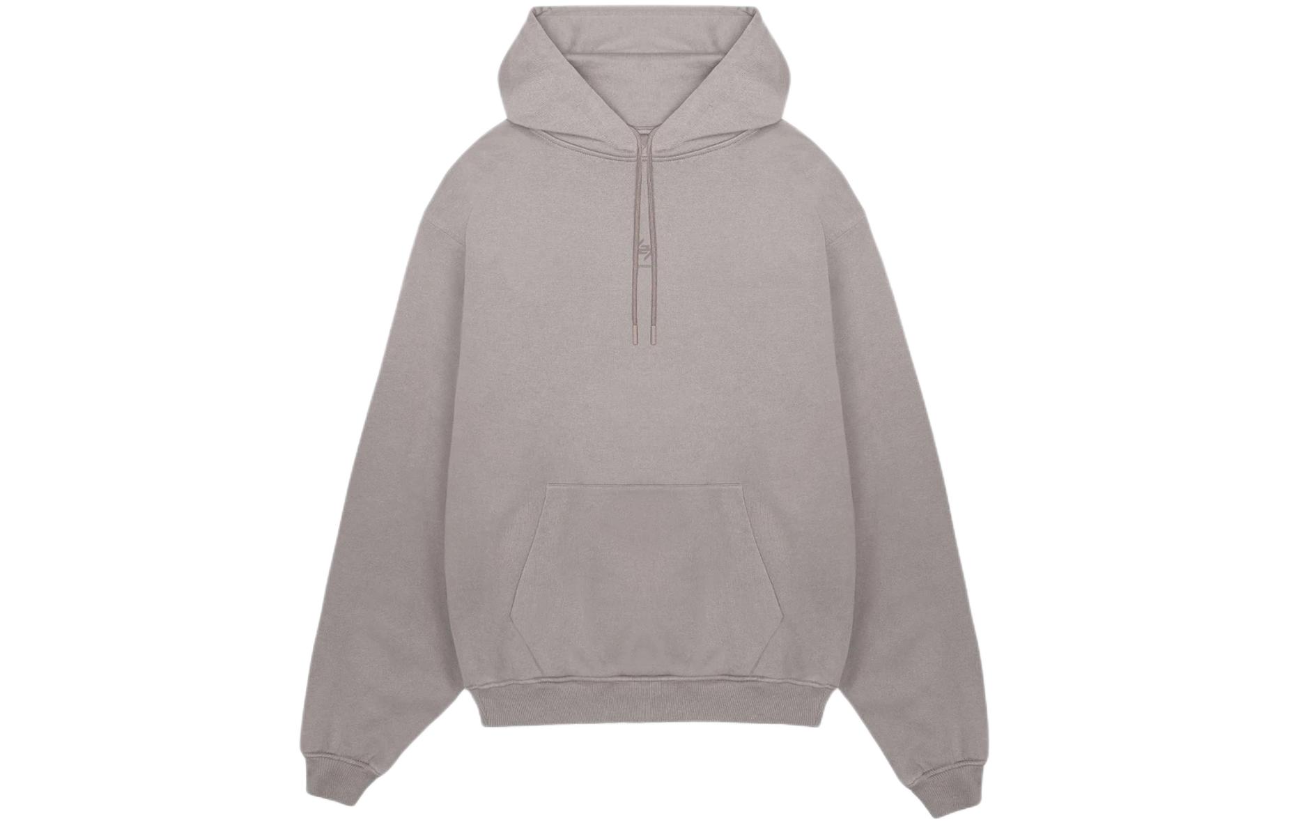 Represent Logo Lettering Hoodie Kangaroo Pocket Grey 247M458-039
