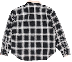 REPRESENT 男士黑色格纹羊羔绒内衬夹克外套 M06050-01 Shop REPRESENT 男士黑色格纹羊羔绒内衬夹克外套 M06050-01