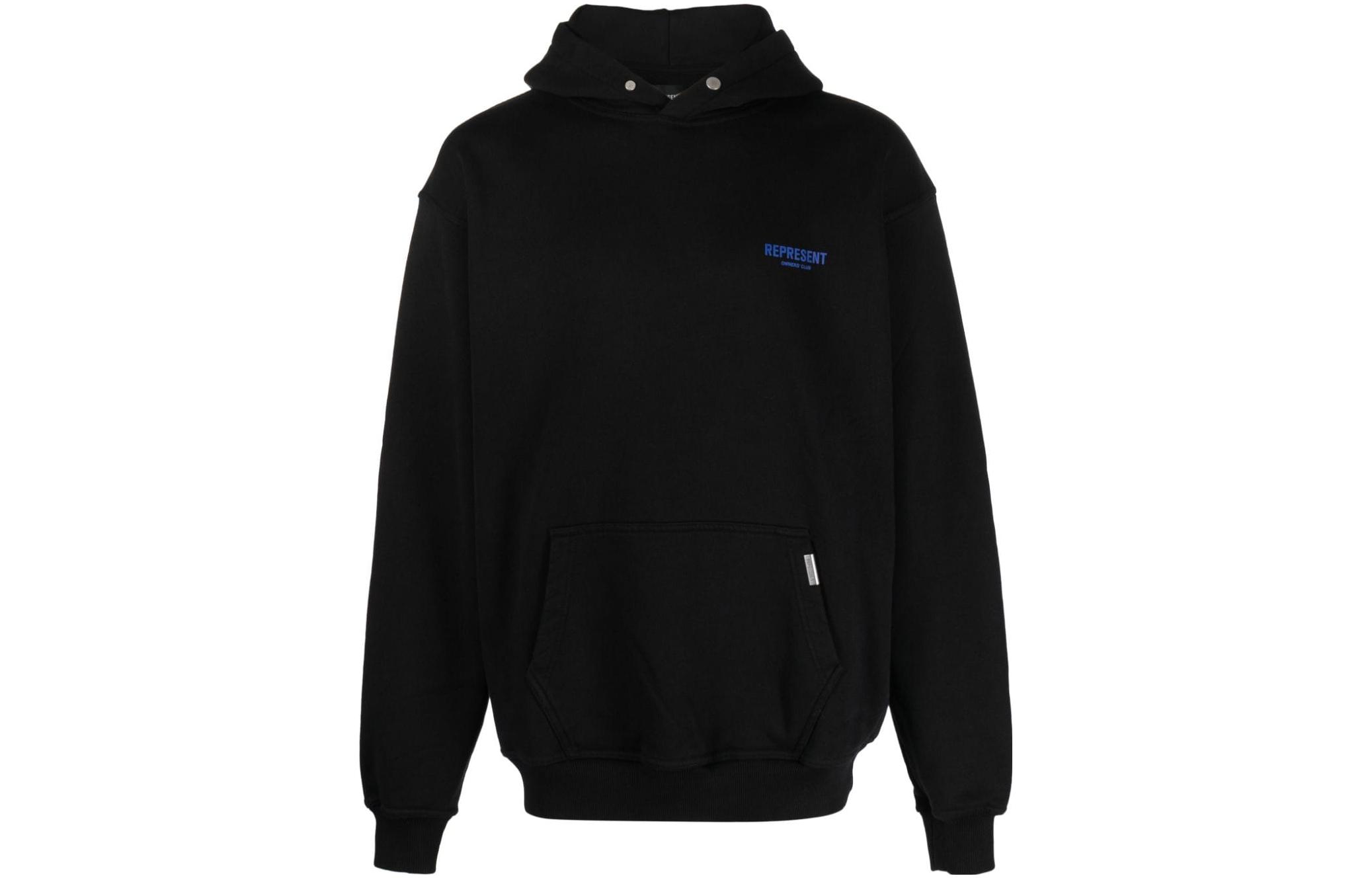 REPRESENT Logo Print Black Hoodie Long Sleeve  Pullover MH4004-330
