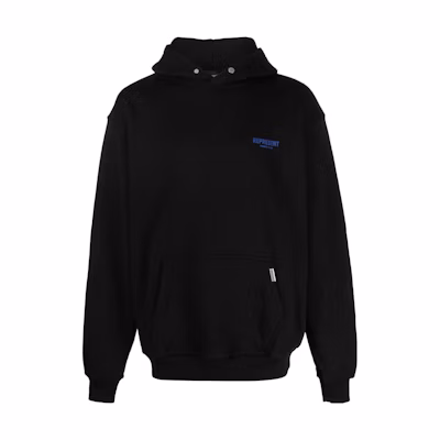 REPRESENT Logo Print Black Hoodie Long Sleeve Pullover MH4004-330