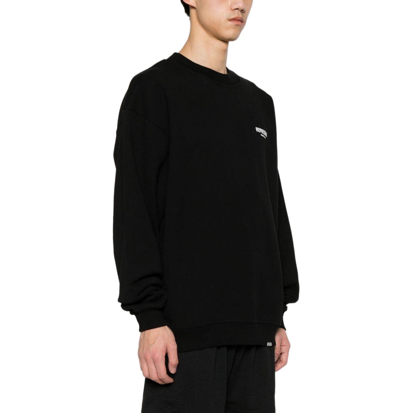 Purchase Represent Logo Print Oversized Knit Texture Sweatshirt Black OCM410-01