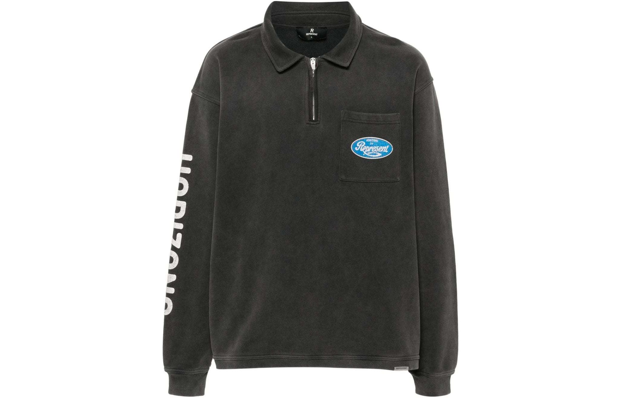 Order Represent Logo Print Oversized Sweatshirt Men’s Dark Grey MLM404-444