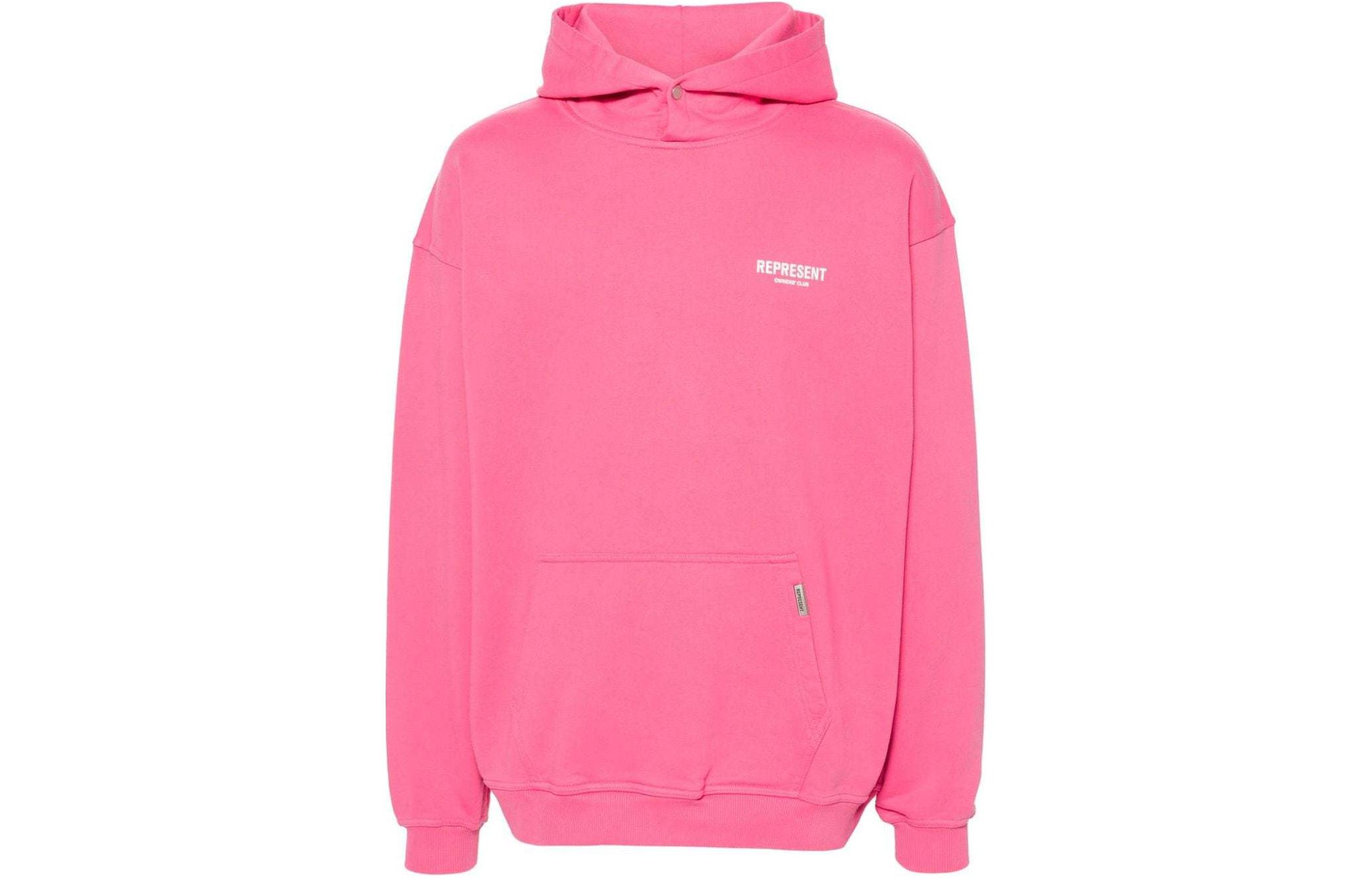 Represent Logo Print Sweatshirt Pink Bubblegum OCM407-144