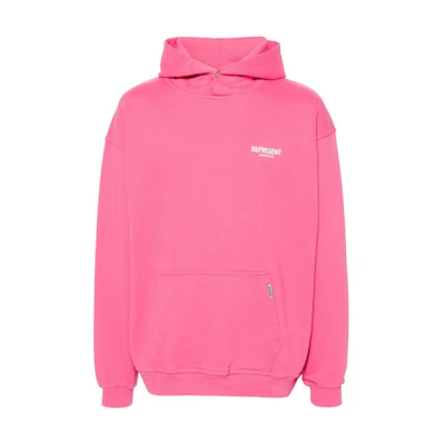 Represent Logo Print Sweatshirt Pink Bubblegum OCM407-144