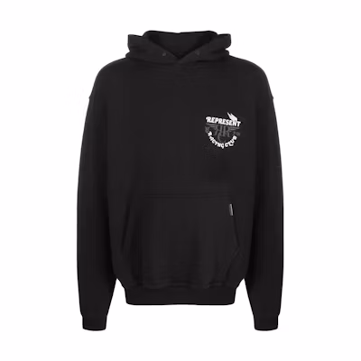 Represent Logo Printed Hoodie Black Long Sleeve M04191-01