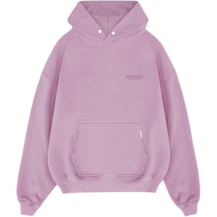 Represent Logo Printed Oversized Purple Hoodie for Men OCM41113-42