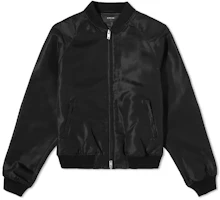 Order Represent Logo Printed Zip-Up Bomber Jacket Black Outerwear M01089-01
