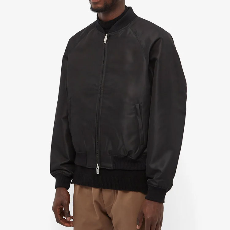 Lookbook Represent Logo Printed Zip-Up Bomber Jacket Black Outerwear M01089-01