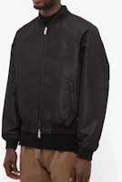 Lookbook Represent Logo Printed Zip-Up Bomber Jacket Black Outerwear M01089-01
