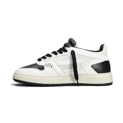 Represent Low Top 'Black White Leather'