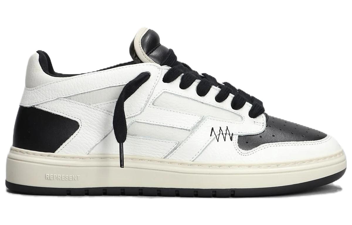 Order Represent Low Top ''Zwart Wit Leer'' MC9001-364