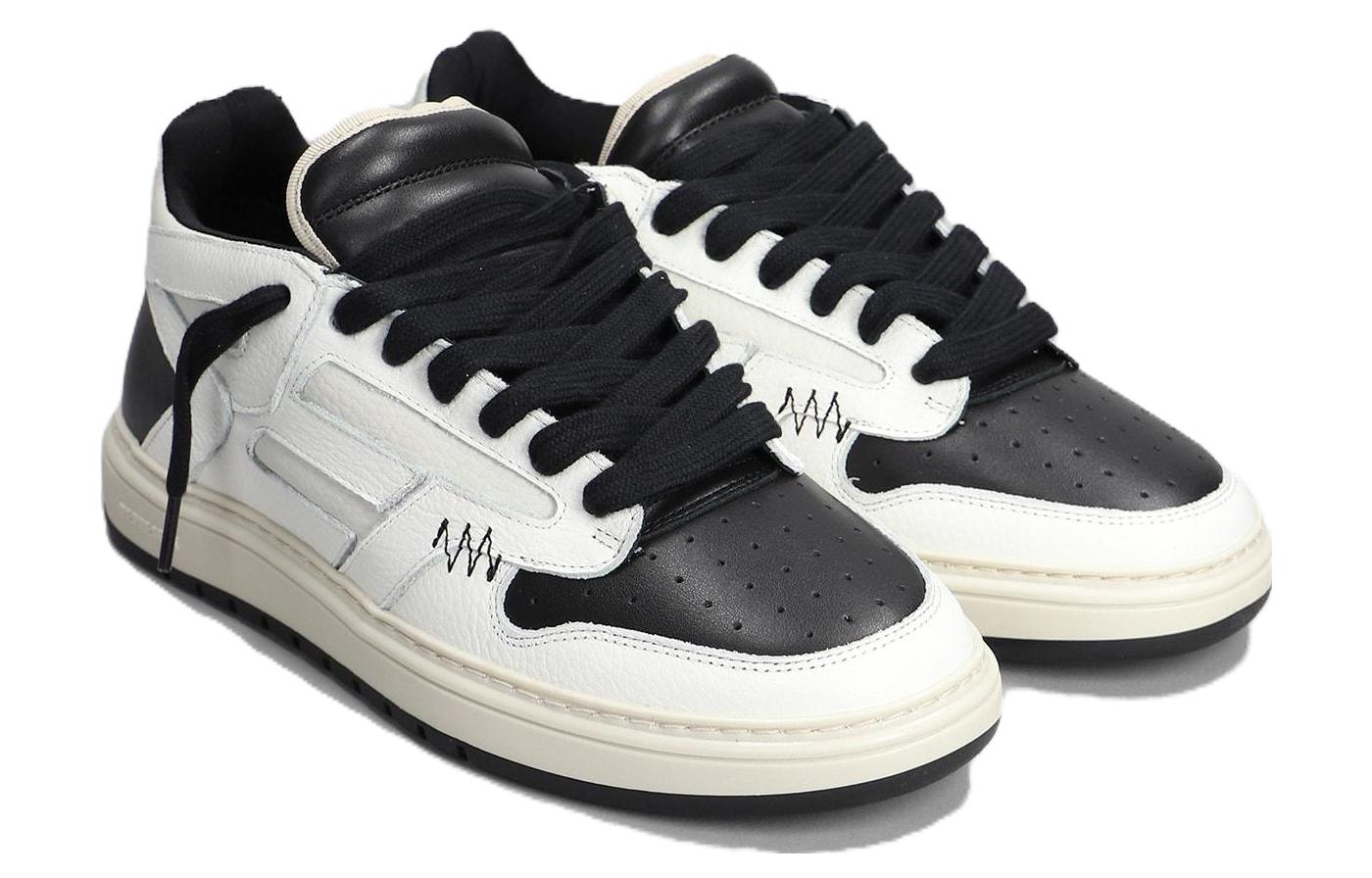 Shop Represent Low Top ''Zwart Wit Leer'' MC9001-364