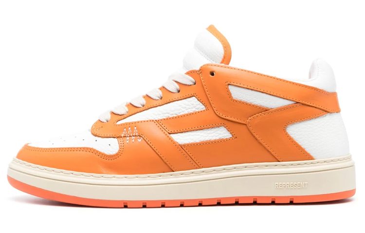 Represent Low Top Leather Sneaker 'White Orange' M12049-256