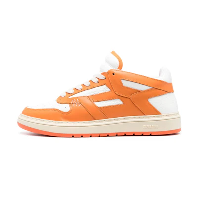 Represent Low Top Leather Sneaker 'White Orange'