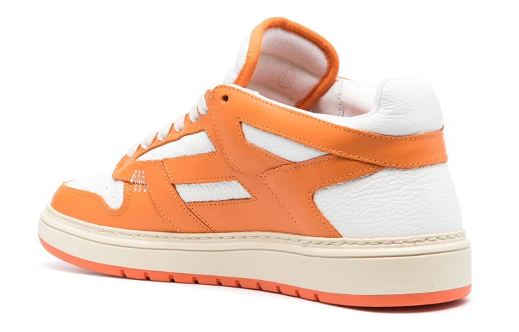Shop 리프레젠트 로우탑 가죽 스니커즈 (화이트 오렌지) M12049-256