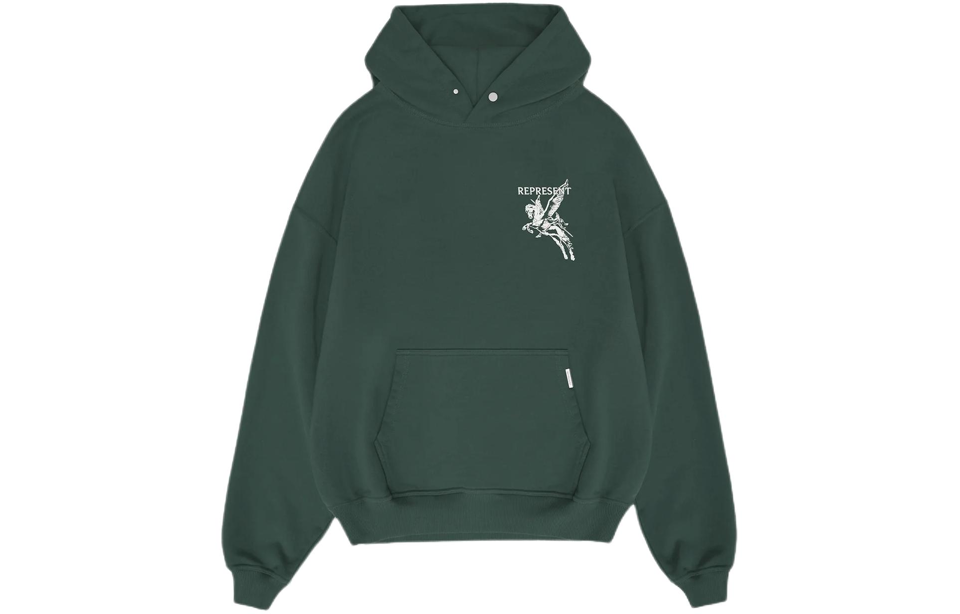 Represent Mascot Hoodie Casual Pullover Sweatshirt Green MH4020-386