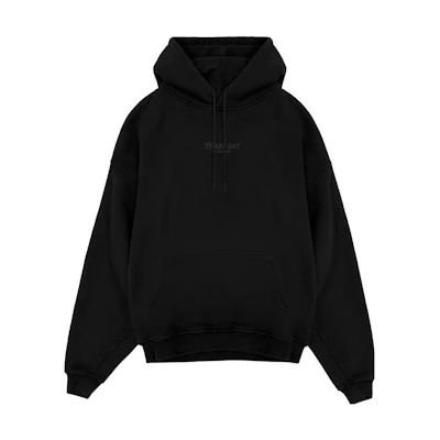Represent Numeric Print Black Hoodie Long Sleeve 247M401-343