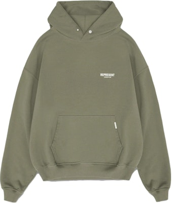 REPRESENT オリーブグリーン オーバーサイズフーディー 長袖スウェットシャツ MH400407 Buy REPRESENT オリーブグリーン オーバーサイズフーディー 長袖スウェットシャツ MH400407