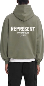 REPRESENT オリーブグリーン オーバーサイズフーディー 長袖スウェットシャツ MH400407 Sizing REPRESENT オリーブグリーン オーバーサイズフーディー 長袖スウェットシャツ MH400407