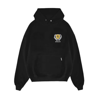 Represent Oversized Badge Graphic Hoodie Black MLM41067-06