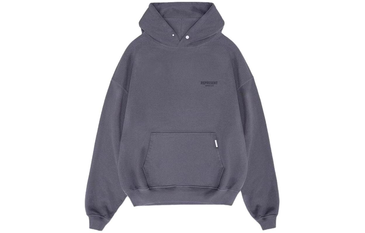 Represent Oversized Charcoal Grey Hoodie Pullover Long Sleeve OCM407-390