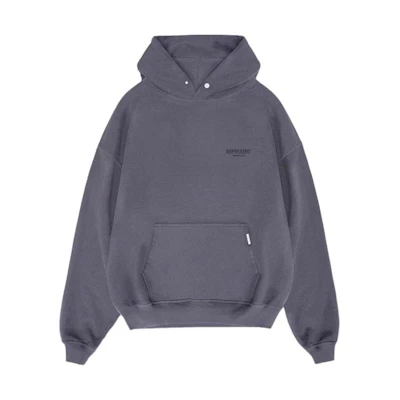 Represent Oversized Charcoal Grey Hoodie Pullover Long Sleeve OCM407-390