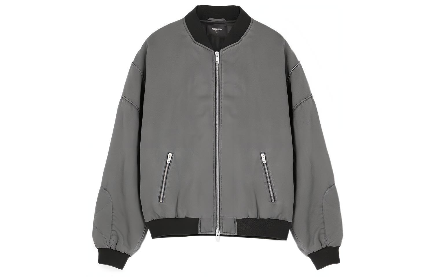 Represent Oversized Drop-Shoulder Solid Color Jacket M01070-35