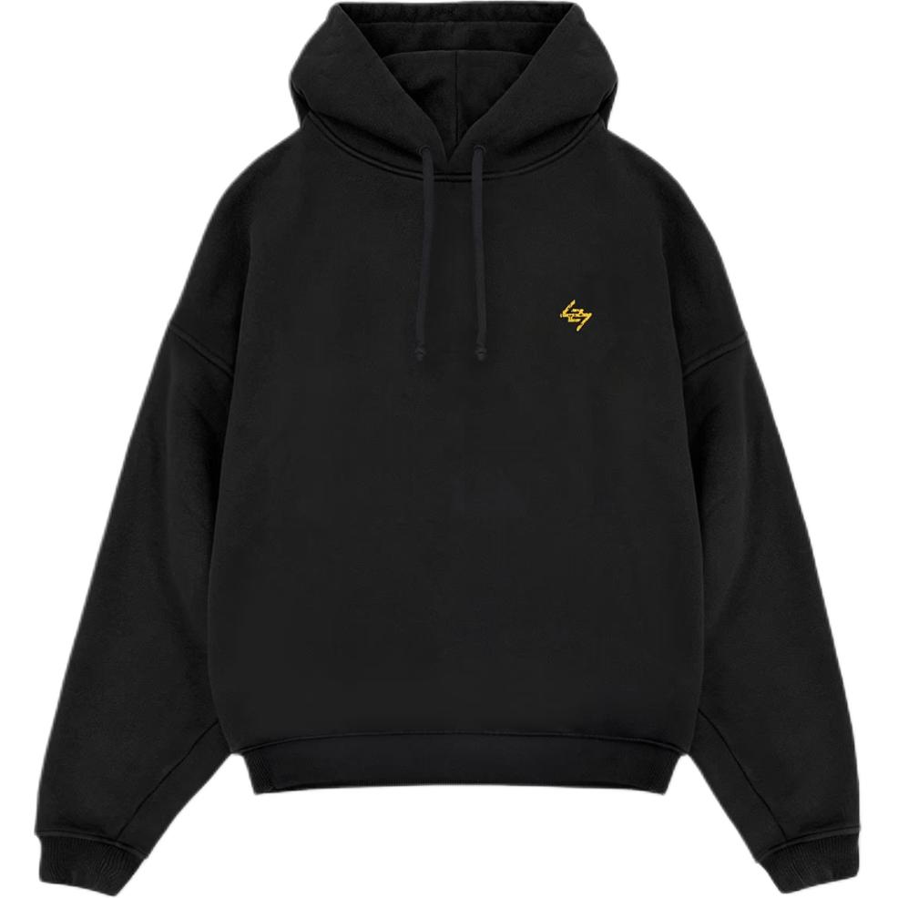 Represent Oversized Drop Shoulder Hoodie Black (Mens) 247M475-171