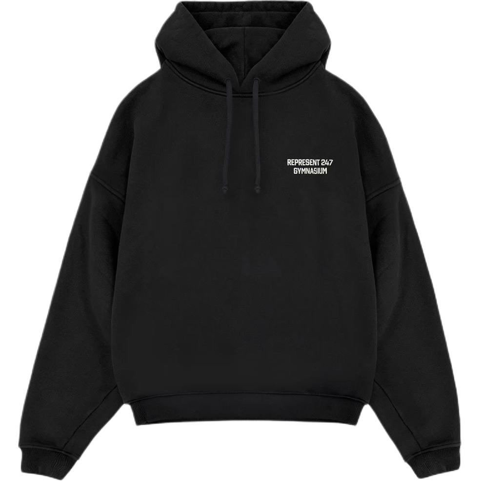 Represent Oversized Lettering Hoodie Black 247M4101-171