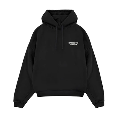 Represent Oversized Lettering Hoodie Black 247M4101-171
