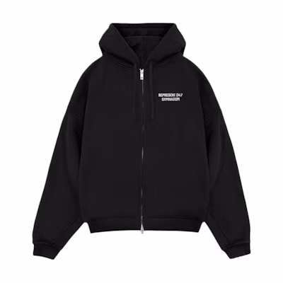 Represent Oversized Zip-Up Hoodie - Cotton Material 247M4104-171