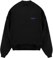 REPRESENT Owners Club Black Crewneck Sweatshirt Letter Print Long Sleeve. MS4002-330 REPRESENT Owners Club Black Crewneck Sweatshirt Letter Print Long Sleeve. MS4002-330