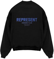 REPRESENT オーナーズクラブ ブラック クルーネック スウェットシャツ 長袖プリント. MS4002-330 Lookbook REPRESENT オーナーズクラブ ブラック クルーネック スウェットシャツ 長袖プリント. MS4002-330