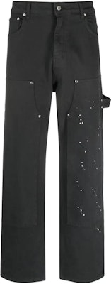 REPRESENT Paint-Splatter Wide-Leg Jeans Black MB6003248-BLACK Order REPRESENT Paint-Splatter Wide-Leg Jeans Black MB6003248-BLACK