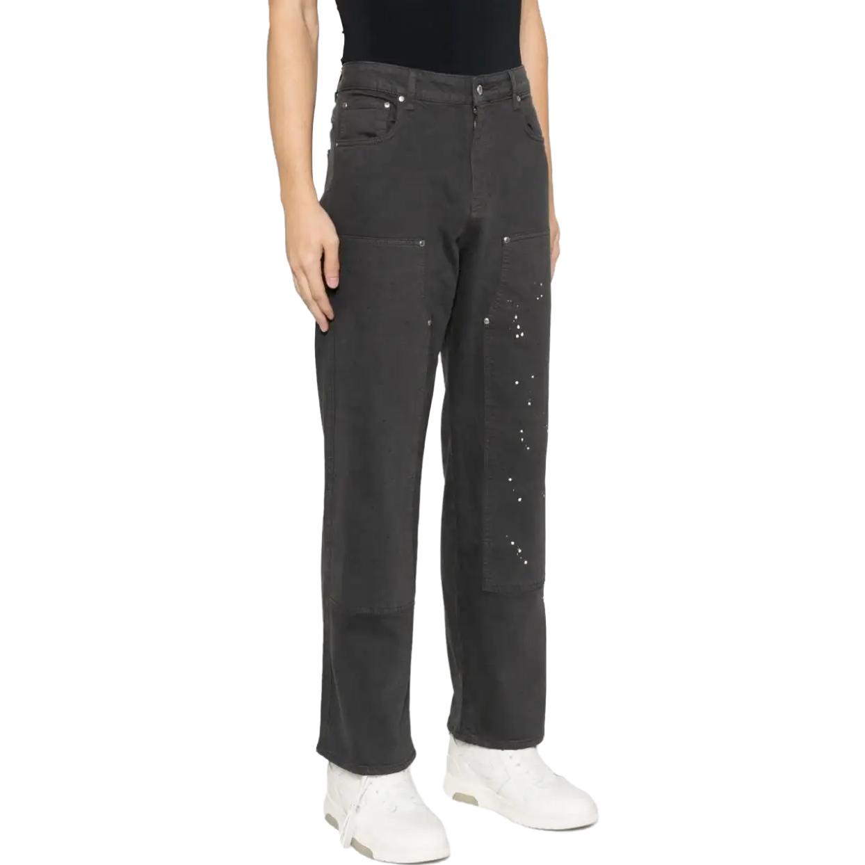 Lookbook REPRESENT 潑漆寬鬆牛仔褲 黑色 MB6003248-BLACK