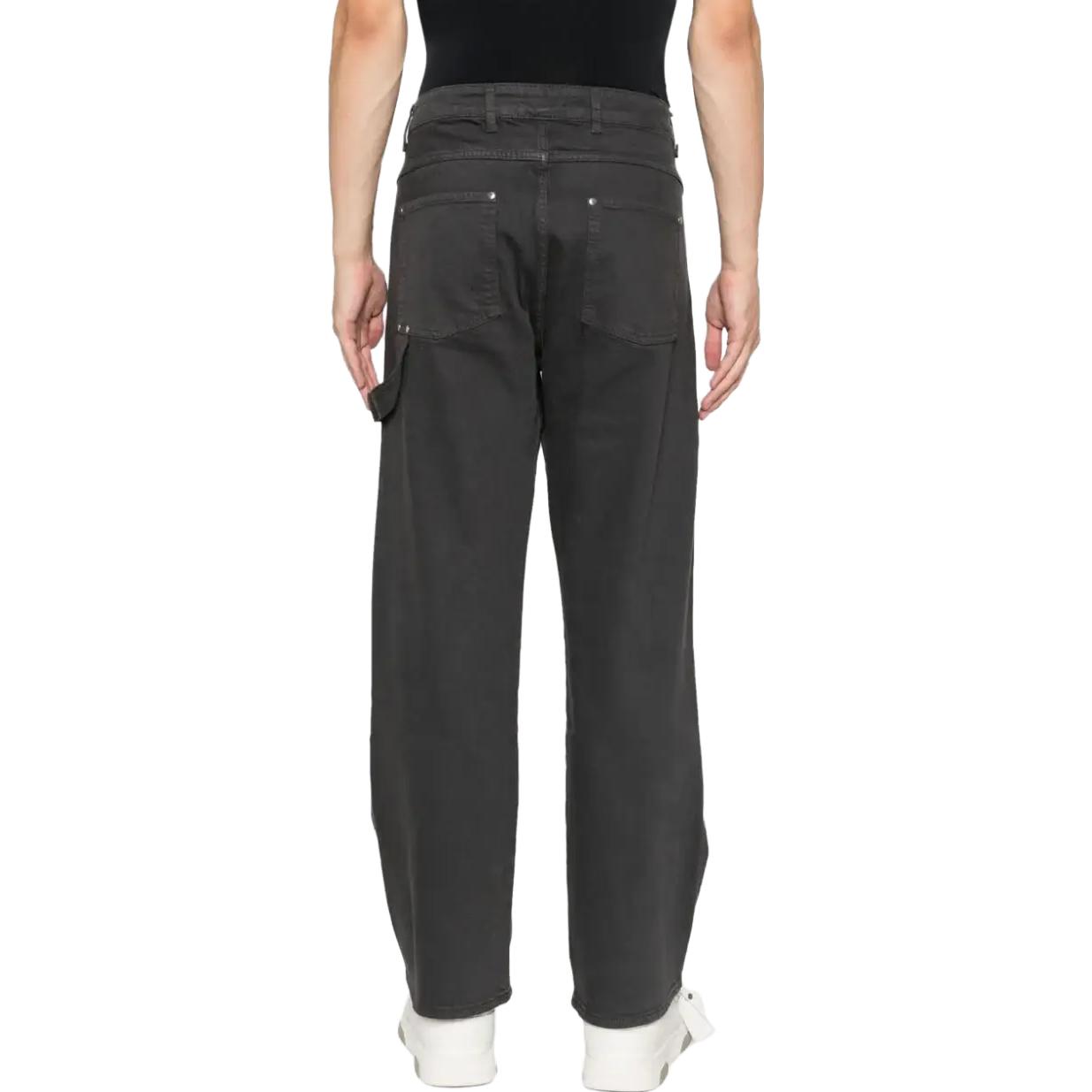 Shop REPRESENT 潑漆寬鬆牛仔褲 黑色 MB6003248-BLACK