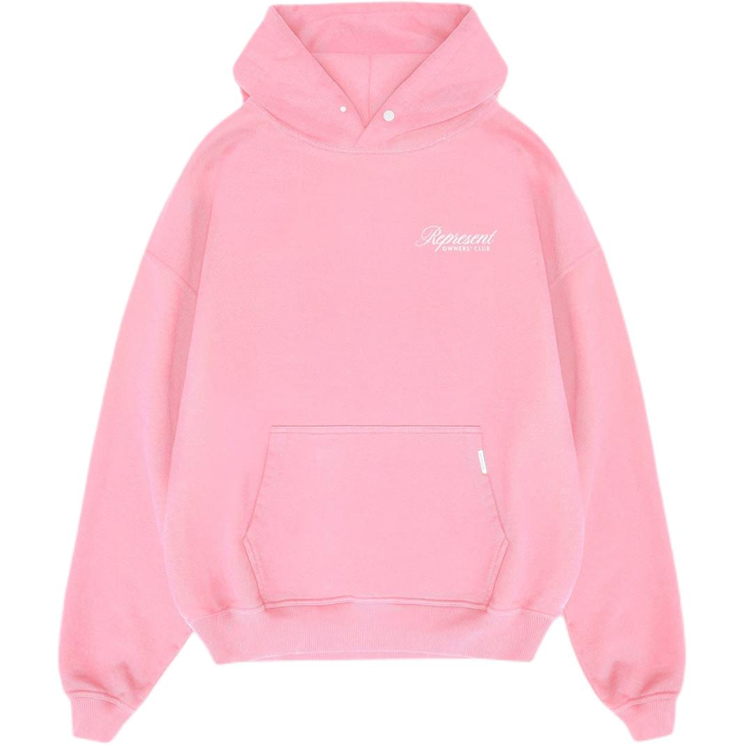 Represent Pink Oversized Letter Print Hoodie for Men OCM41200-518